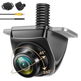 AHD 1080P Rückfahrkamera, Rückfahrkamera Auto 360° Drehbar Metallgehäuse Universal Rückfahrkameras 170° Weitwinkel IP69K Wasserdicht Nachtsicht Auto Rückfahrkamera 12V-24V für Wohnmobil SUV Van