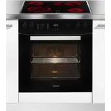 A+ (A+++ bis D) MIELE Elektro-Herd-Set "H2455E OBSW mit KM 6003 LPT" Herdsets PerfectClean Ausstattung, EasyControl Bedienung schwarz (obsidianschwarz)