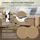 ECD Germany WPC Terrassenfliesen 30x30 cm/22 Stück=2m2, Teak geriffelt, Holzoptik, Bodenbelag mit Klicksystem und Drainage, Terrassendielen Balkonfliesen,