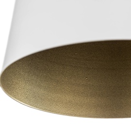 EMIBIG LIGHTING Deckenspot Prism aus Stahl, einflammig, weiß/gold