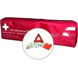 GRAMM medical KFZ-Verbandtasche Trio 418.035.16413 , Farbe: rot, Inhalt nach DIN 13 164:2014