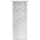 Elbersdrucke transparente Gardine Schlaufenschal Loveletter 00 weiß 255 x 140 cm Vorhang mit Schlaufen für Wohnzimmer Schlafzimmer Flur 198701
