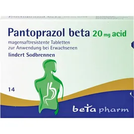 betapharm Pantoprazol beta 20mg acid 14 St.