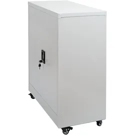 Mendler HWC-O50 Aktenschrank 98x80x40 cm hellgrau