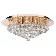 Searchlight Hanna 6-flammig rund gold