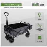 Baumarktplus Bollerwagen faltbar Breitreifen Grau, innen schwarz Falt-Bollerwagen