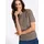 Inspirationen Baumwoll-Pullover taupe-schoko-gemustert 44