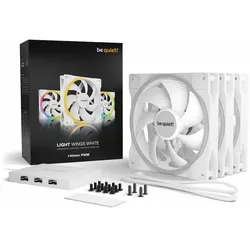 BE quiet! Light Wings White PWM, 3er-Pack, LED-Steuerung, 140mm