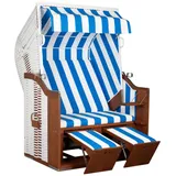 Strandkorb Profi Ostsee Poel PVC white Dessin 991