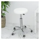 vidaXL Bürostuhl Drehbar Kunstleder Weiß