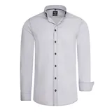 RUSTY NEAL Langarmhemd grau XL