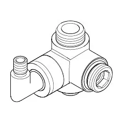 Dornbracht Umstellung, Umstellungen, 90170904500-08 platin