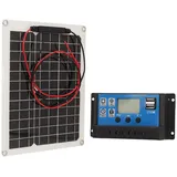 Solarpanel, 300 W DC 12 V 24 V 50 A, Hocheffizientes, Wasserdichtes Monokristallines PV-Modul-Ladegerät für Wohnmobil-Marine-Dachbatterien auf Dem Bauernhof und Andere