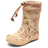 Bisgaard Thermo Gummistiefel, Beige Leaves, 34 EU