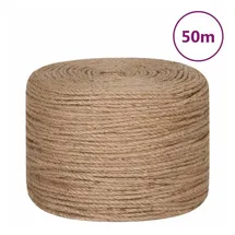 vidaXL Juteseil 50 m Länge 8 mm Stärke