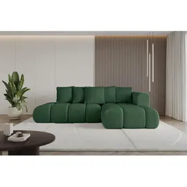 altdecor Ecksofa Cord 4-Sitzer Grün
