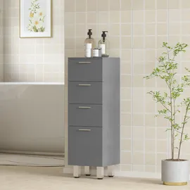 kleankin Badkommode 30 x 93 x 30 cm Grau