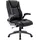colamy Bürostuhl Ergonomisch Kunstleder Schwarz