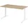 bümö Schreibtisch Serie-XB Eiche / Weiß
