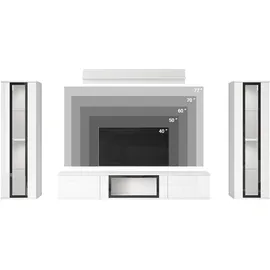 INOSIGN »Caro, stehend und hängend montierbar« Komplett-Set, Vitrine Türanschlag links/rechts wechselbar, 4 Stk. tlg., schwarz