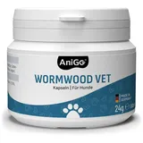 AniGo Wurm-Kraut Kapseln 50 Tabletten, Wurmkur sekundierend für Hunde, pflanzliche natürliche Rezeptur, Wurmmittel sekundierend, kein Anthelminthikum