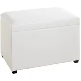 Haku-Möbel HAKU Möbel Sitztruhe 52324 weiß Holz 58,0 cm