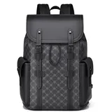 FANDARE PVC Tagesrucksack Herren Rucksack City Kurierrucksack Herren Einkaufsrucksack Daypack Rucksack Wasserdicht Arbeitsrucksack Rucksack Uni Radfahren Rucksack Business City Rucksack Schwarz