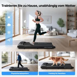 mobvoi Walking Pad Intelligente KI für Zuhause Tragbares Unter-Tisch-Laufband mit Fernbedienung, 2-in-1 Walking Jogging Laufband, TicSports Zwift Kinomap, 120KG 6/KMH Einfache Lagerung
