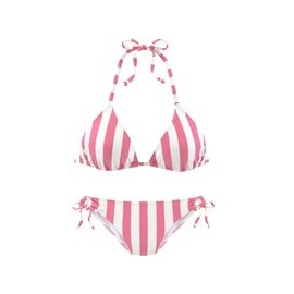 VENICE BEACH Triangel-Bikini, Damen rosa-weiß, Gr.32 Cup A/B,