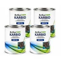 ButKarCHEM 2 Kg Karbit (Kabit Kabitt karbitt Karbit Karbid Steine) nur 3% Staubanteil (Karbid Lamp Lab Nr.533469729)(24h Sofort - Versand)