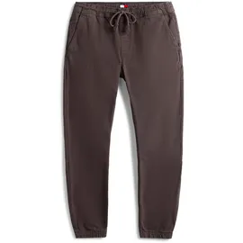 Tommy Hilfiger Jogger Pants TOMMY JEANS "TJM SCANTON COTTON CANVAS", Herren, Gr. XL, N-Gr, washed schwarz, Web, Obermaterial: 97% Baumwolle, 3% Elasthan, Hosen, mit elastischem Bund