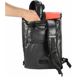 Fischer Gepäckträgertasche rot/schwarz