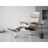 Stressless Stressless® Relaxsessel »Consul«, mit Cross Base, Größe S, M & L, Holzakzent Eiche, grau