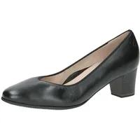 CAPRICE Damen Pumps aus Leder mit Blockabsatz, Schwarz (Black Nappa), 36.5 EU