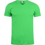 Clique Basic V-Neck T-Shirt apfelgrün S