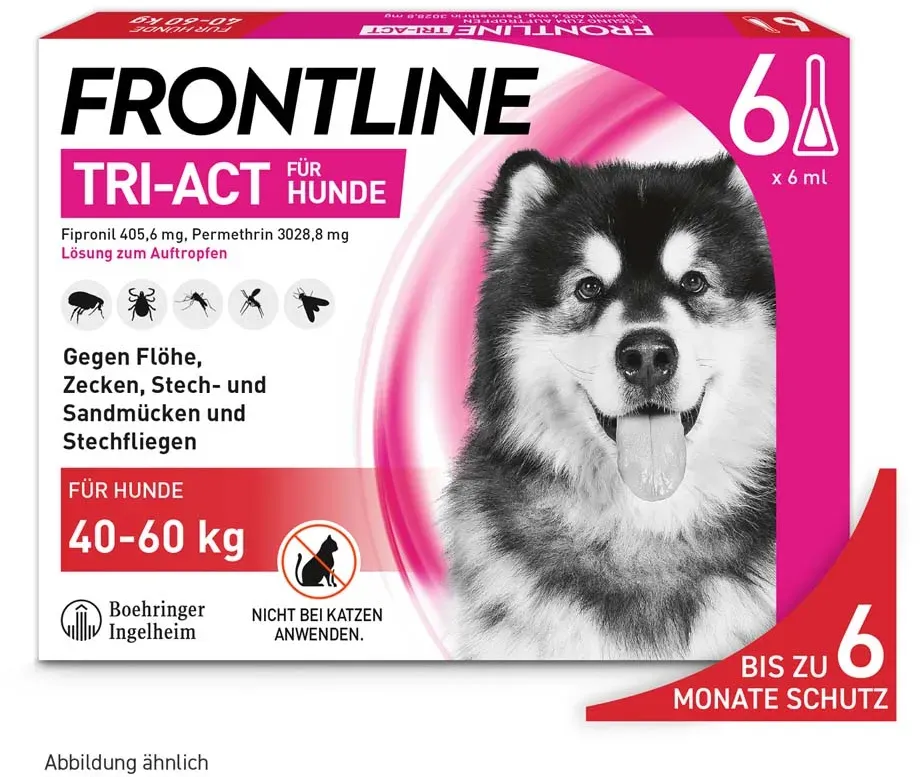 Frontline Tri-Act Lsg.z.Auftropfen f.Hunde 40-60kg 6 St