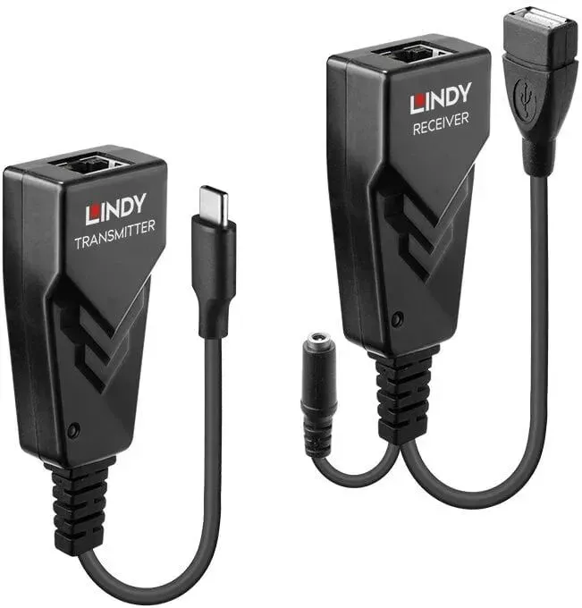 Lindy 43390 Netzwerk-Erweiterungsmodul Netzwerksender & -empfänger Schwarz