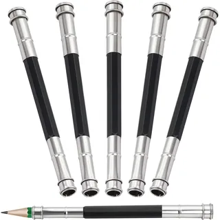 YACSEJAO Bleistiftverlängerer 5PCS Einstellbare Bleistiftverlängerung Werkzeugkupplungsgerät für Schule Art Writing