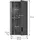 xonox.home Hängeschrank Grado ca. cm x 75 cm x 25 cm E001 Eiche