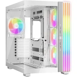 be quiet! Light Base 600 LX White PC-Gehäuse atemberaubender Panorama-Blick Show Case