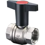 OVENTROP Kugelhahn Optibal DN 40, PN 16, beids. IG, MS vernickelt