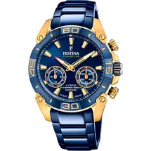 Festina Chrono Bike Connected 46 mm blau/gold Special Edition