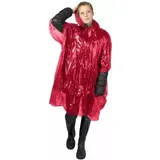 Regenponcho Einheitsgröße Rot Transparent EINHEITSGRÖSSE