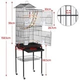 Vogelkäfig Wellensittich Käfig Vogelhaus mit Ständer Vogelvoliere Vogelbauer