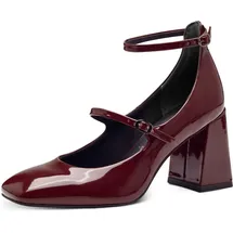 TAMARIS Damen Pumps Blockabsatz Vegan; Merlot, EU 41