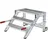 Günzburger MUNK Aluminium-Arbeitspodest fahrbar Stufenbreite 800 mm 3 Stufen