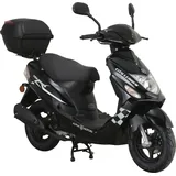 Alpha Motors CityLeader 50 ccm 3,0 PS 45 km/h schwarz inkl. Topcase