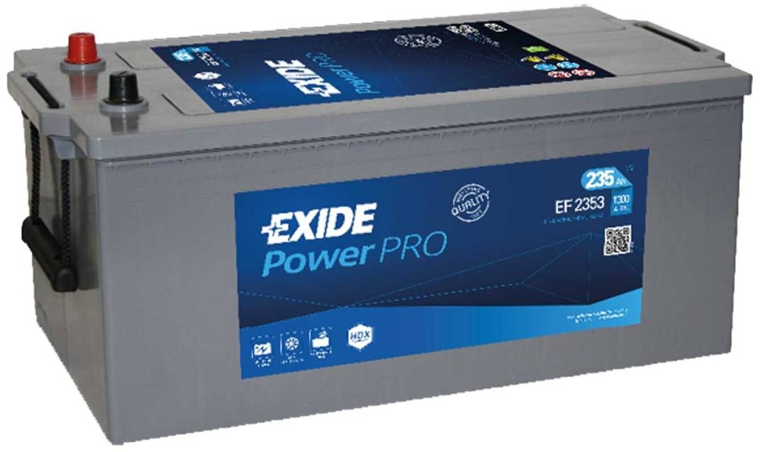 Exide EF2353 Power Pro 12V 235Ah 1300A LKW Batterie