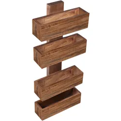 Wandregal Massivholz Bücherregal Holz Regal