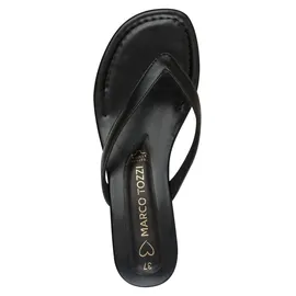 Marco Tozzi Damen Pantolette Leder weiches Feel Me Fußbett Lederweiches Innenfutter Queensize, schwarz (Black), 40 EU - 40 EU